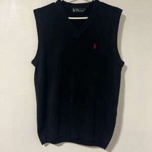 Polo by Ralph Lauren Men's Black 100% Cashmere Sweater Vest